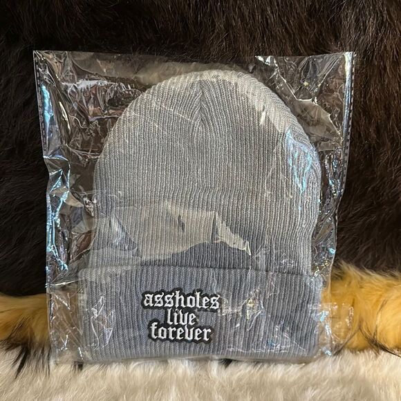 Assholes live forever beanie OS (6029) NEW - Picture 1 of 1